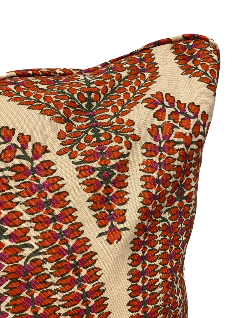 Lisa Fine Ayesha Paisley Spinel/Ivory Pillow Cover 2 Lisa Fine Ayesha Paisley Spinel/Ivory Pillow Cover
