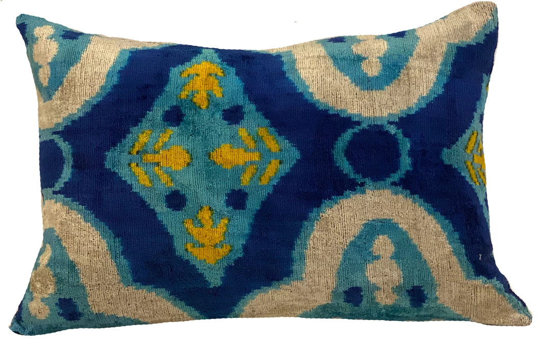 MD Home Indoor Izmir Velvet Ikat Pillow Cover 1 MD Home Indoor Izmir Velvet Ikat Pillow Cover