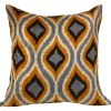 MD Home Ogee Multi Velvet Ikat Pillow Cover