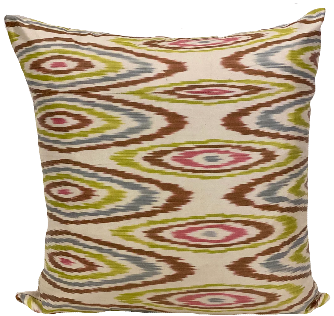 MD Home Indoor Oval Multi Silk Ikat 1 MD Home Indoor Oval Multi Silk Ikat