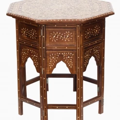 John Robshaw Bone Inlay Table FURNITURE