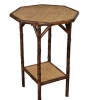 Jefferson West Custom Octagonal Tiger Bamboo Side Table FURNITURE