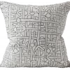 Walter G Zaire Dark Mud Linen Pillow Cover Indoor