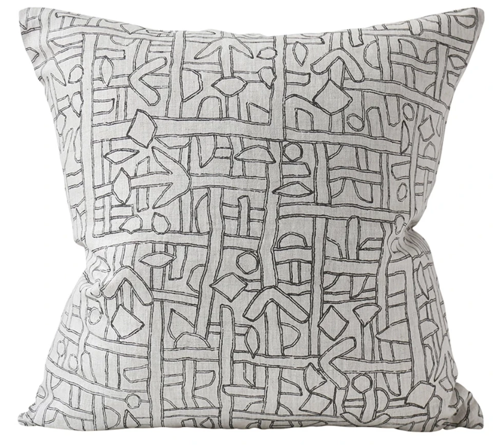 Walter G Zaire Dark Mud Linen Pillow Cover Indoor 1 Walter G Zaire Dark Mud Linen Pillow Cover Indoor