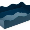 The Lacquer Company Medium Belles Rives Marine Blue Tray
