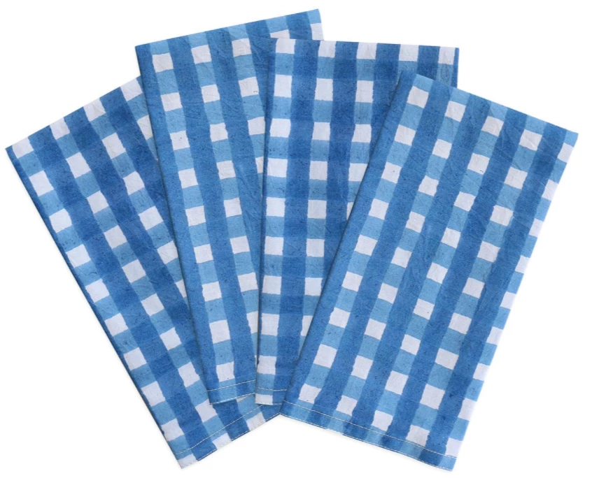 Walter G TABLEWARE Bodrum Azure Napkins (set Of 4) 1 Walter G TABLEWARE Bodrum Azure Napkins (set Of 4)