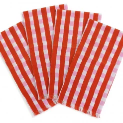 Walter G Bodrum Rose Napkins (set Of 4) TABLEWARE