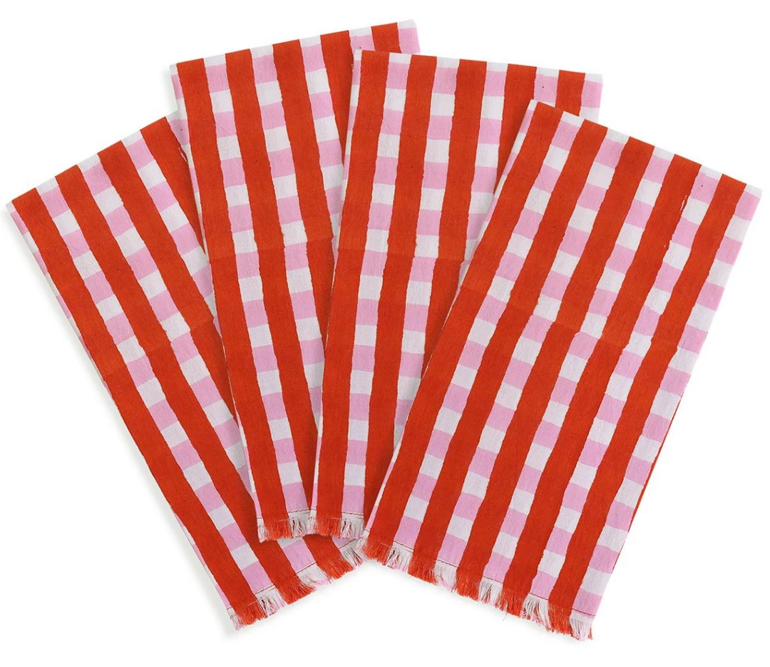 Walter G Bodrum Rose Napkins (set Of 4) TABLEWARE 1 Walter G Bodrum Rose Napkins (set Of 4) TABLEWARE