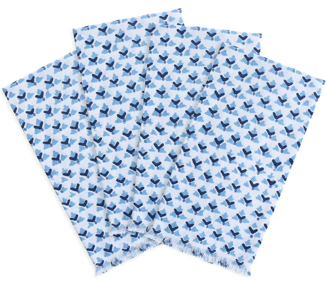 Walter G TABLEWARE Hampi Azure Napkins (set Of 4) 1 Walter G TABLEWARE Hampi Azure Napkins (set Of 4)