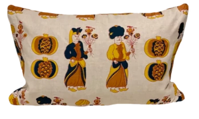 Katie Ridder Attendants Orange Pillow Cover 1 Katie Ridder Attendants Orange Pillow Cover