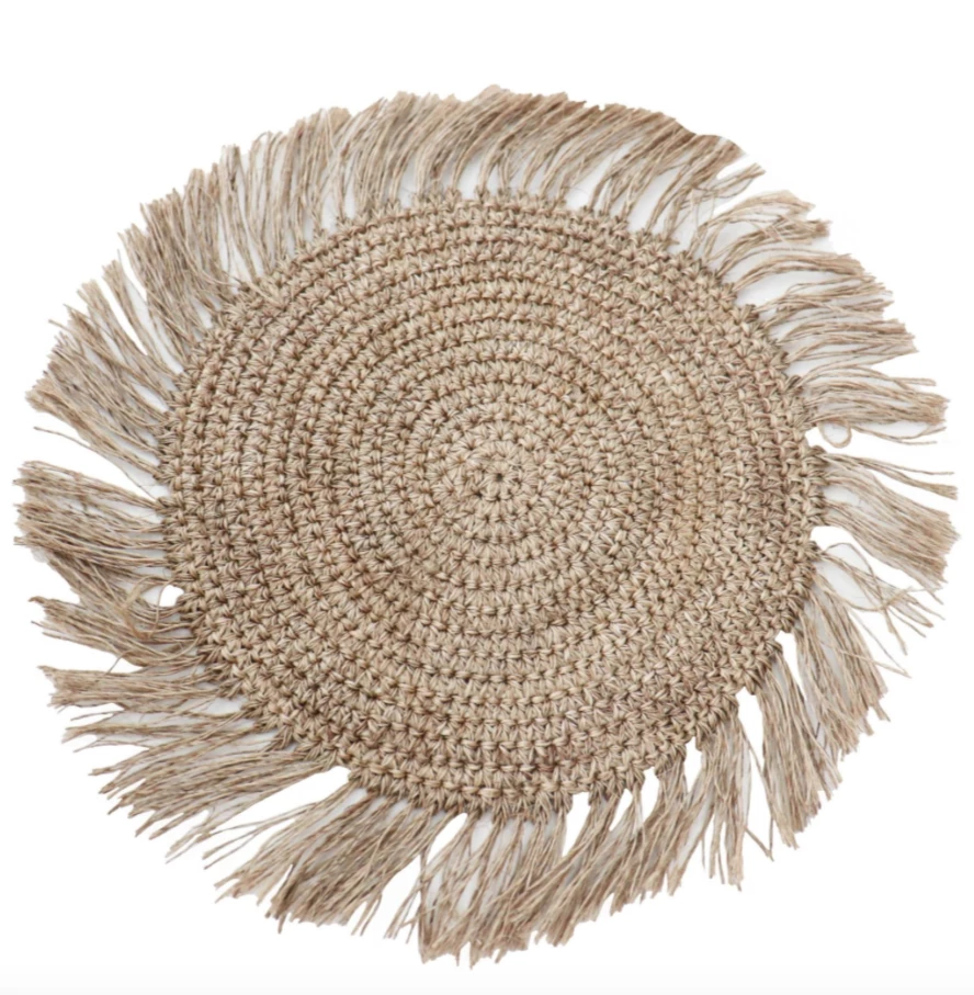 Klatso Figue Fringe Placemat 1 Klatso Figue Fringe Placemat
