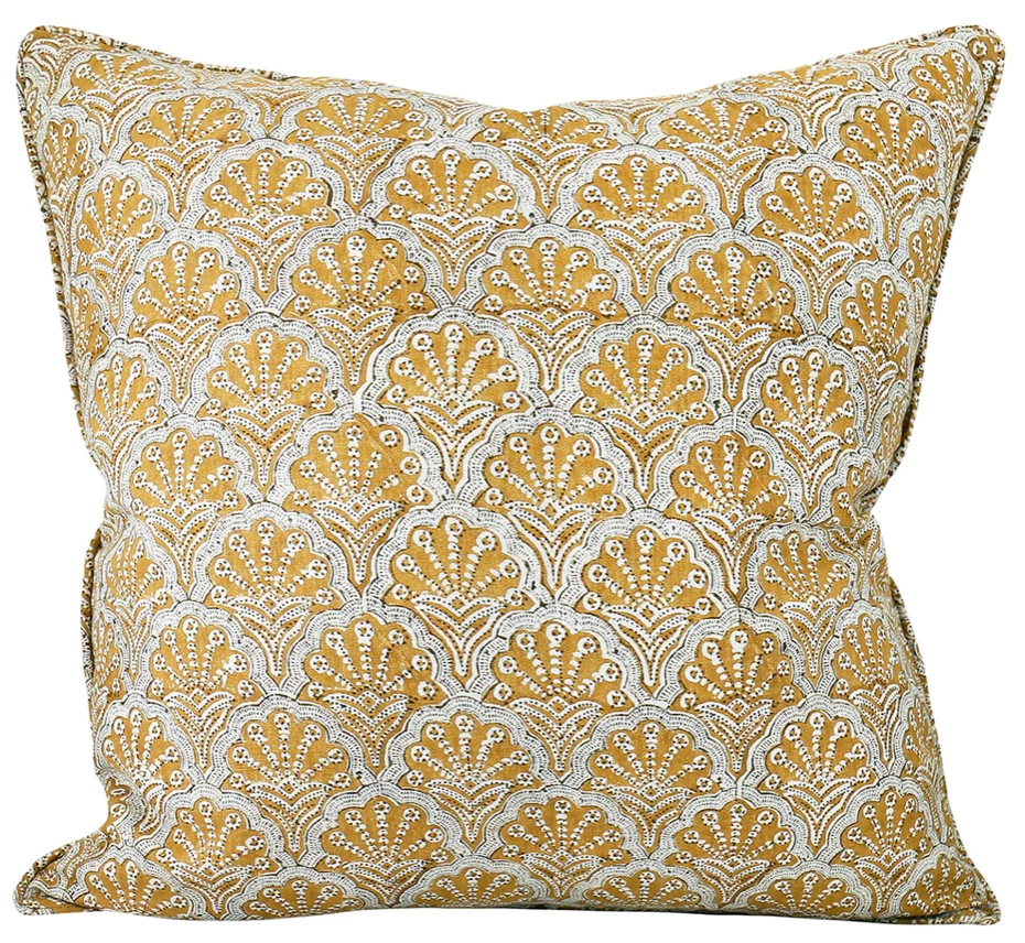 Walter G St. Tropez Saffron Pillow Cover 1 Walter G St. Tropez Saffron Pillow Cover
