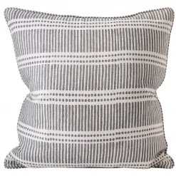 Walter G Indoor Dash Dot Mud Linen Printed Pillow Cover
