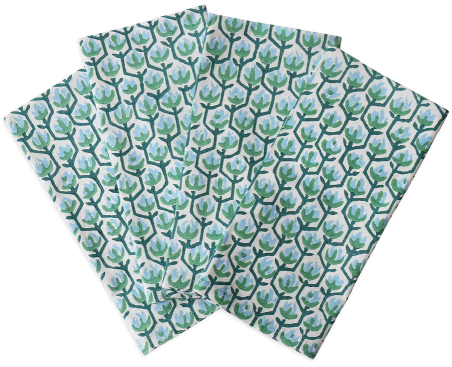 Walter G TABLEWARE Hermosa Emerald Napkins (set Of 4) 1 Walter G TABLEWARE Hermosa Emerald Napkins (set Of 4)