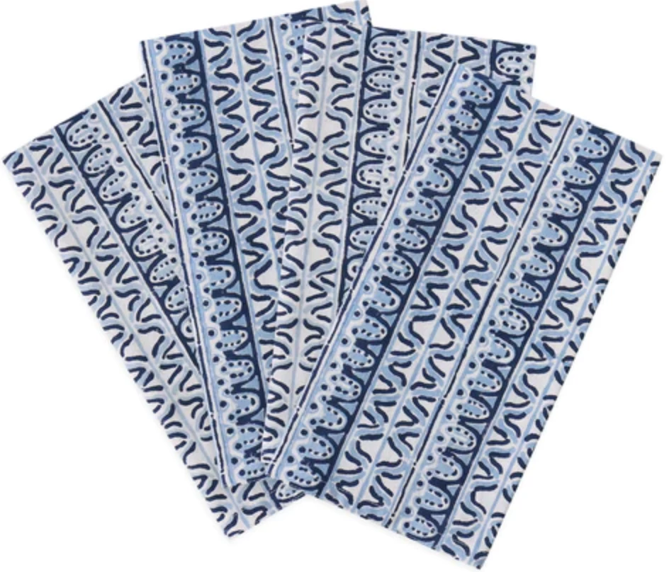 Walter G Corfu Azure Napkins (set Of 4) TABLEWARE 1 Walter G Corfu Azure Napkins (set Of 4) TABLEWARE