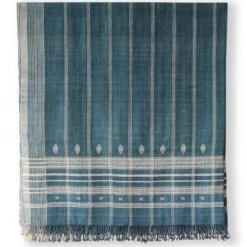 Well Made Home Indian Wool Indigo Throw
