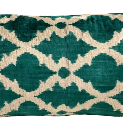 MD Home Tile Teal Velvet Ikat Pillow Cover Indoor 5 MD Home Tile Teal Velvet Ikat Pillow Cover Indoor