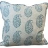 Peter Dunham Kashmir Paisley Blue/Blue Pillow Cover