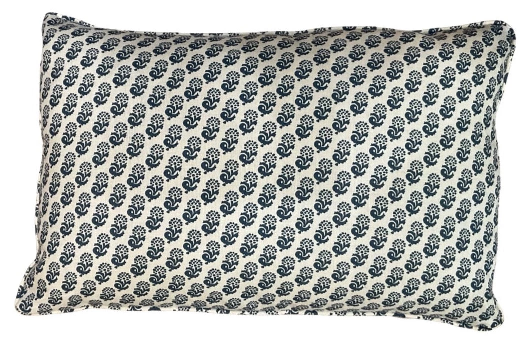 Lisa Fine Rambagh Reverse Indigo Pillow Cover 1 Lisa Fine Rambagh Reverse Indigo Pillow Cover