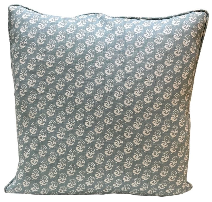 Lisa Fine Rambagh Sky Blue Pillow Cover Indoor 1 Lisa Fine Rambagh Sky Blue Pillow Cover Indoor