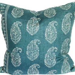 Peter Dunham Kashmir Paisley Peacock Pillow Cover Indoor