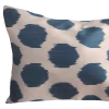 MD Home Indoor Blue Dot Silk Ikat Cover