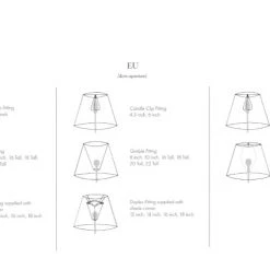 Fermoie Lampshade In Blue Figured