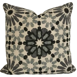 Martyn Lawrence Bullard Indoor Marrakesh Baltic Grey Pillow Cover